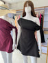 Women One Shoulder Mini Dress